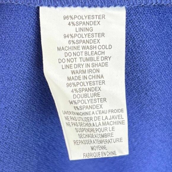 NWT Trina Turk Textured Cielo Diamond Blue‎ Mini Dress Size 4 Cocktail Party - Picture 6 of 7